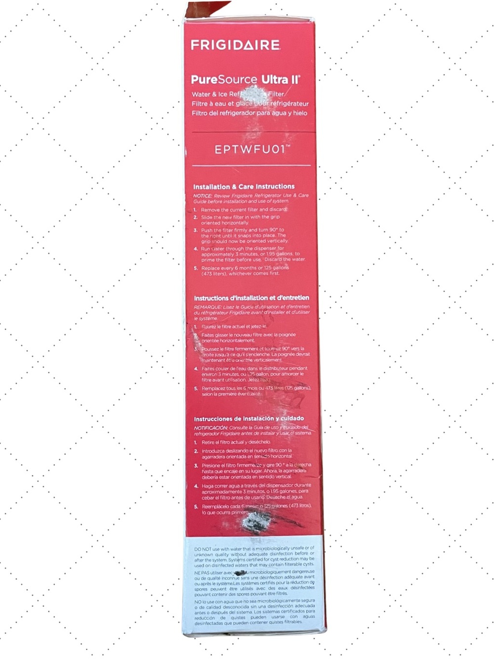 FRIGIDAIRE Puresource Ultra II Water Filter EPTWFU01 Genuine Refrigerator - Picture 3 of 6